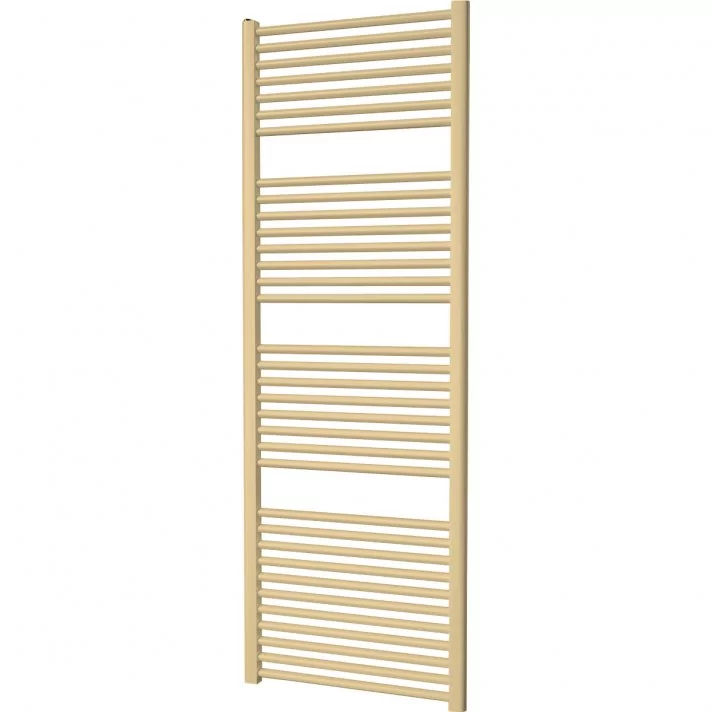 500x1200 - 673 Watt | Handdoekradiator mat goud Zij- & Middenaansluiting