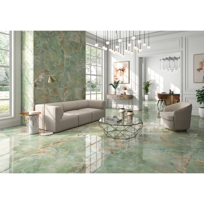 Actiepallet 51.84 m2 - Onix hoogglans vloertegel 120x120 jade