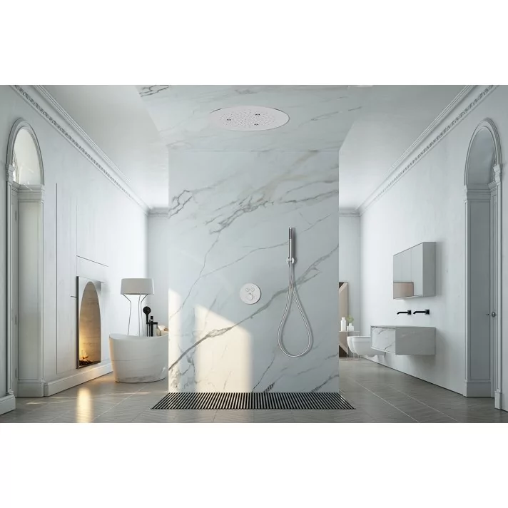 UFO inbouw-hoofddouche plafond rond 50x2cm chroom
