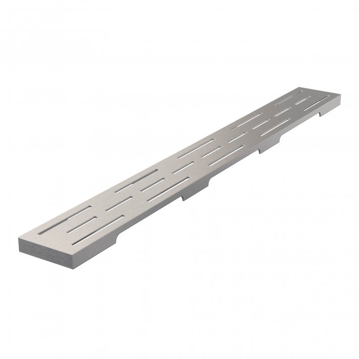 BRAUER Los standaard rooster 7 x 60 RVS geborsteld