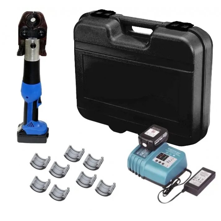 Alpha Accu-Persmachine Set EZ-1930 (Perstang, 18V Lader, 2x Accu, 4x Wisselbekken)