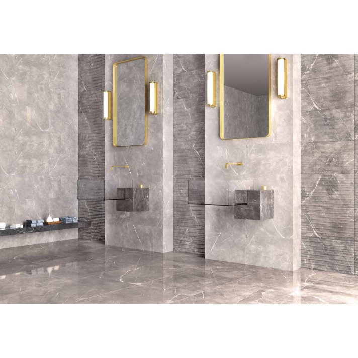 Ecoceramic Akropolis Hoogglans vloertegel 60.8x60.8 grey
