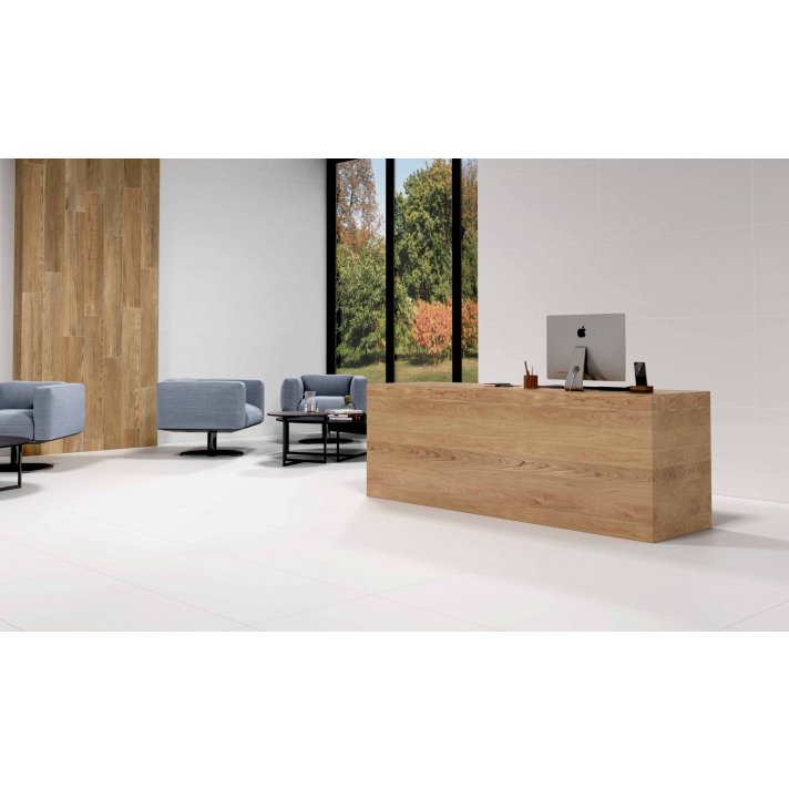 Ecoceramic Alaska vloertegel mat 60x120 white