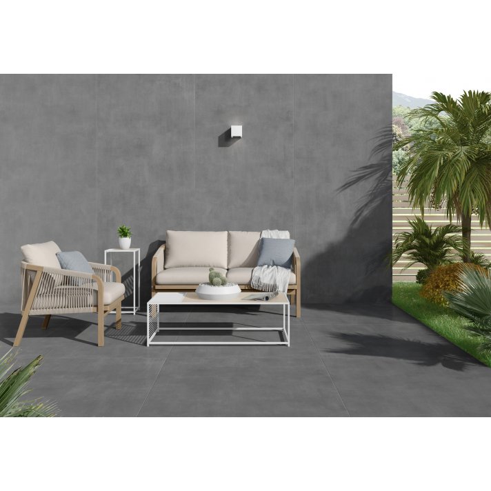Ecoceramic Baltimore wandtegel mat 120x280 gris