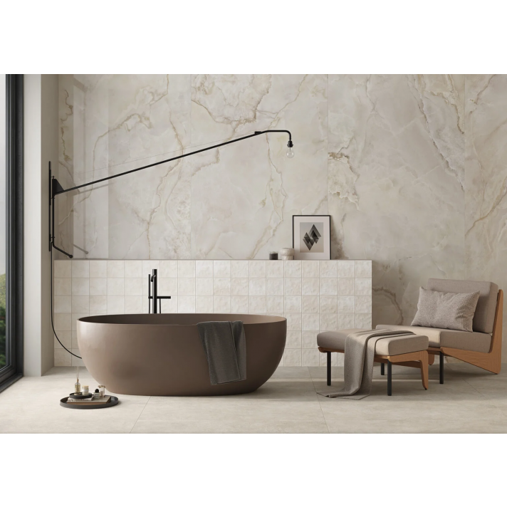 navarti Christy hoogglans wandtegel 120x280 bone