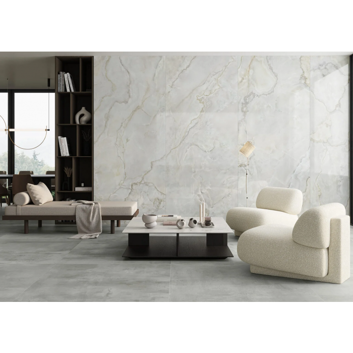 navarti Christy hoogglans wandtegel 120x280 white