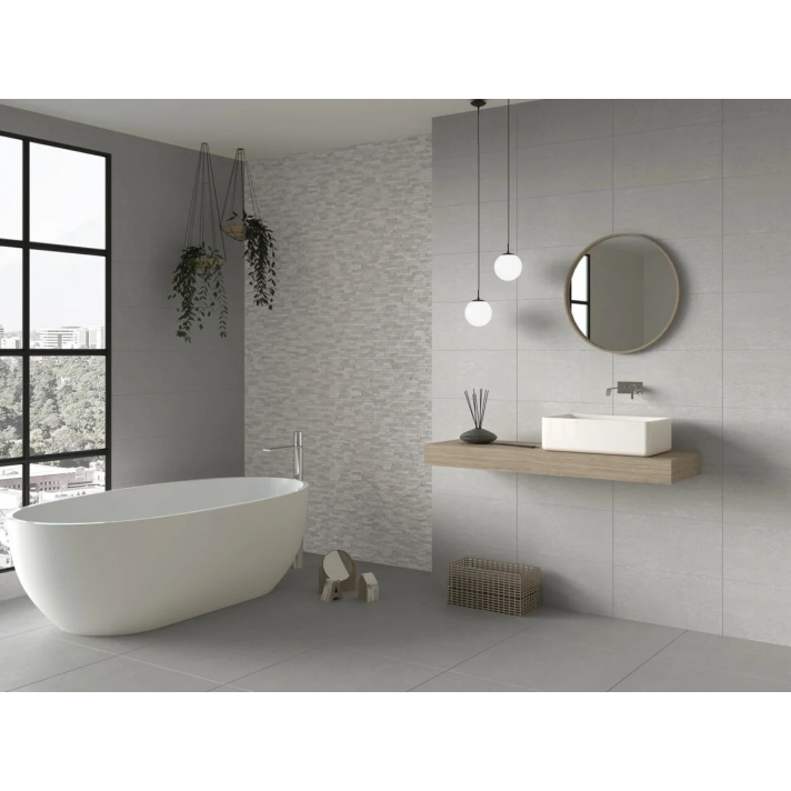 Navarti Dafne rlv wandtegel mat 25x50 gris
