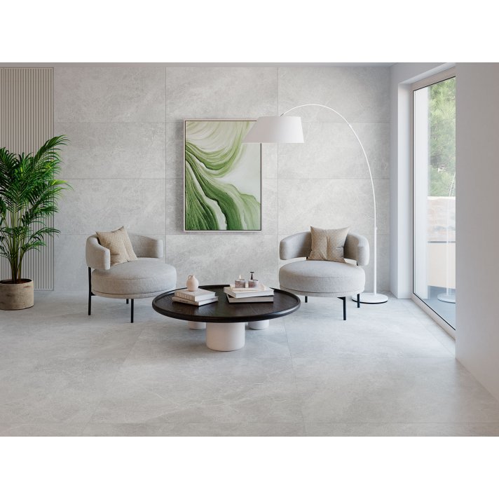 Navarti Freezen vloertegel mat 90x90 white