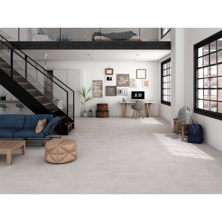 Ecoceramic Baltimore vloertegel mat 90x90 ceniza