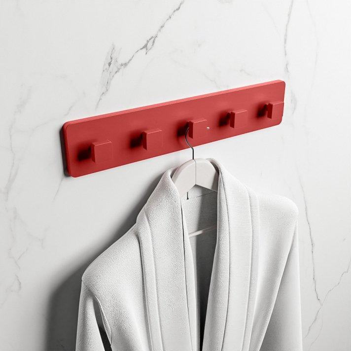 Mondiaz Easy Handdoekhaakjes 45cm solid surface kleur Fire