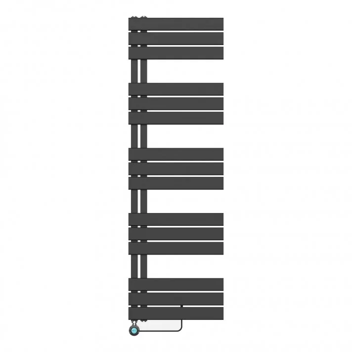 1600x500 – 755 Watt | elektrische handdoekradiator zwart | links aansluiting/comb