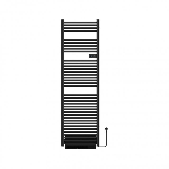 1840x540 - 2000 Watt | Elektrische Handdoekradiator Met Blower Programmeerbaar - Zwart