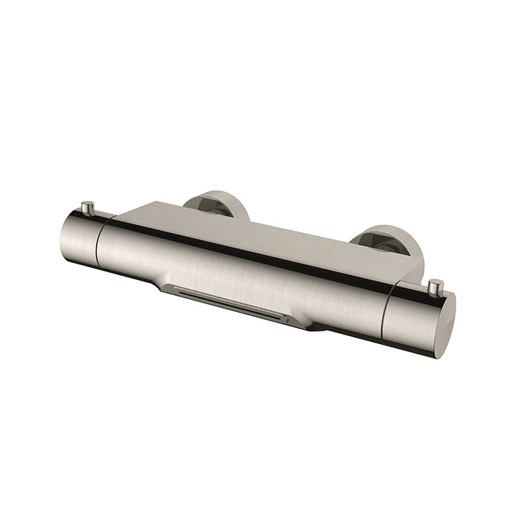 Style thermostatische waterval-badkraan cooltouch geborsteld staal