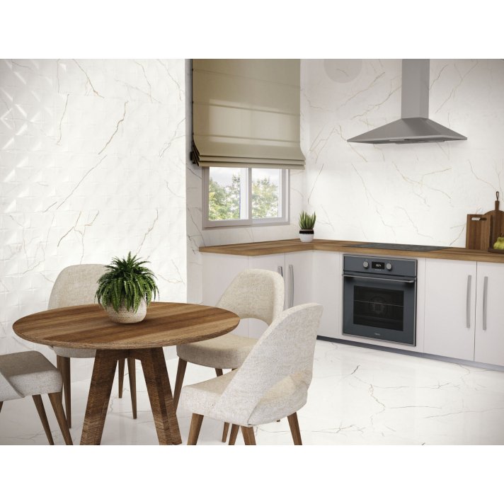 Actiepallet 57.6 m2 | Vloer- en wandtegel marmerlook  - gold marmer goud wit 60x120 mat - geschikt voor woonkamer en badkamer