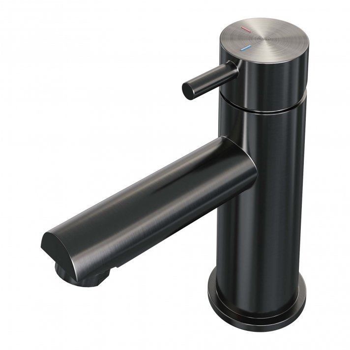 BRAUER Gunmetal Edition lage opbouw wastafelmengkraan model B gunmetal geborsteld PVD