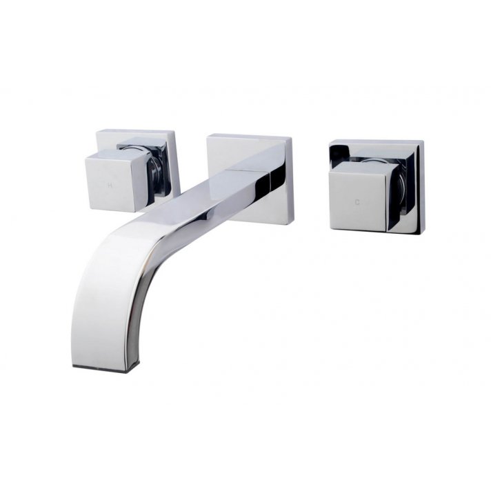 Rombo inbouw-wastafelmengkraan 2-knops chroom