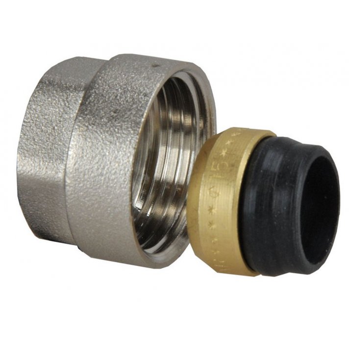 TR-91/A adaptor 3/4" Eurokonus x 15 mm, vernikkeld