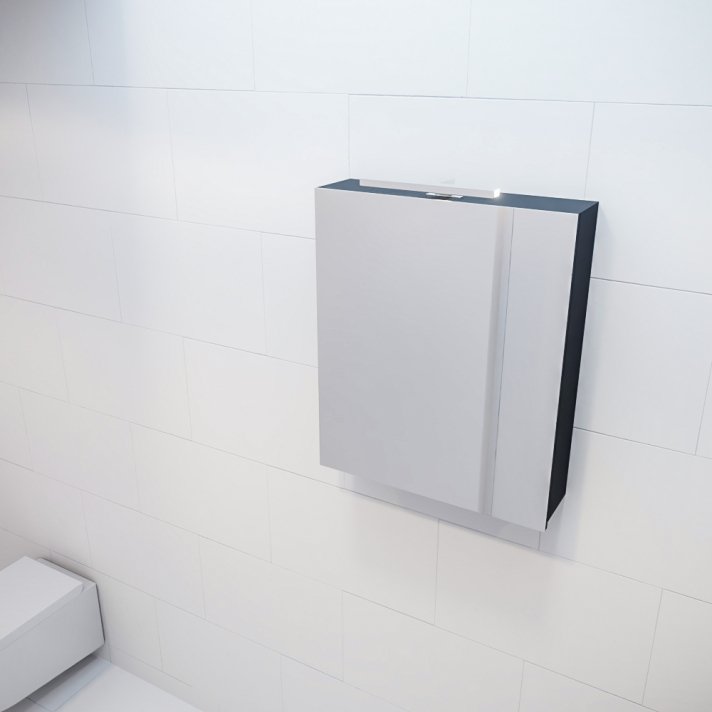 Mondiaz Cubb spiegelkast 60x70x16cm kleur urban met 1 deur
