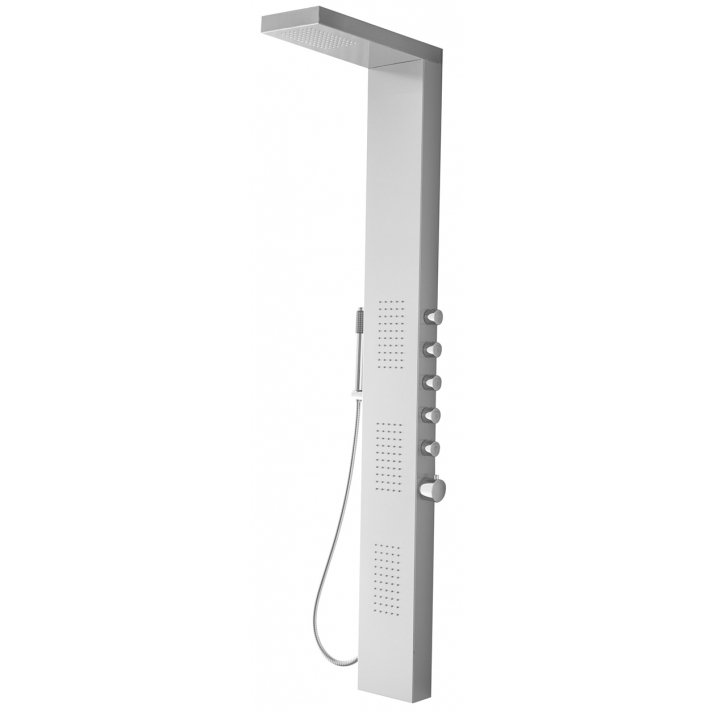 Ohio thermostatische douchekolom 158x20 cm RVS