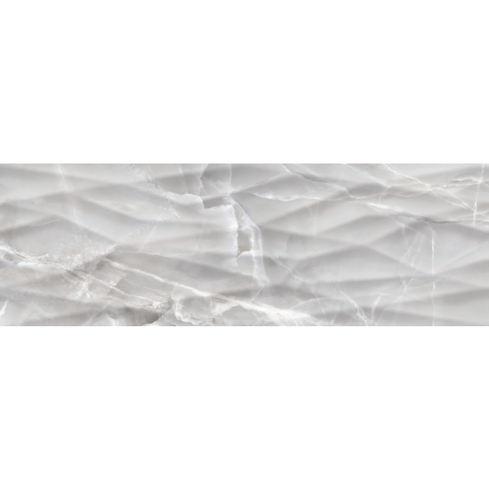 Cicogres Fame hoogglans wandtegel 30x90 curve grey