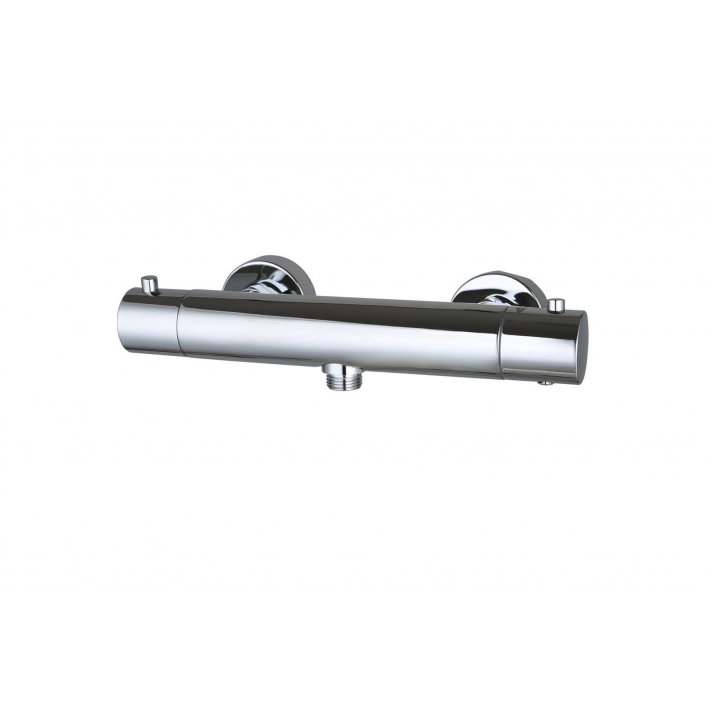 Sani DeLuxe Douchemengkraan opbouw thermostatisch rond Chroom