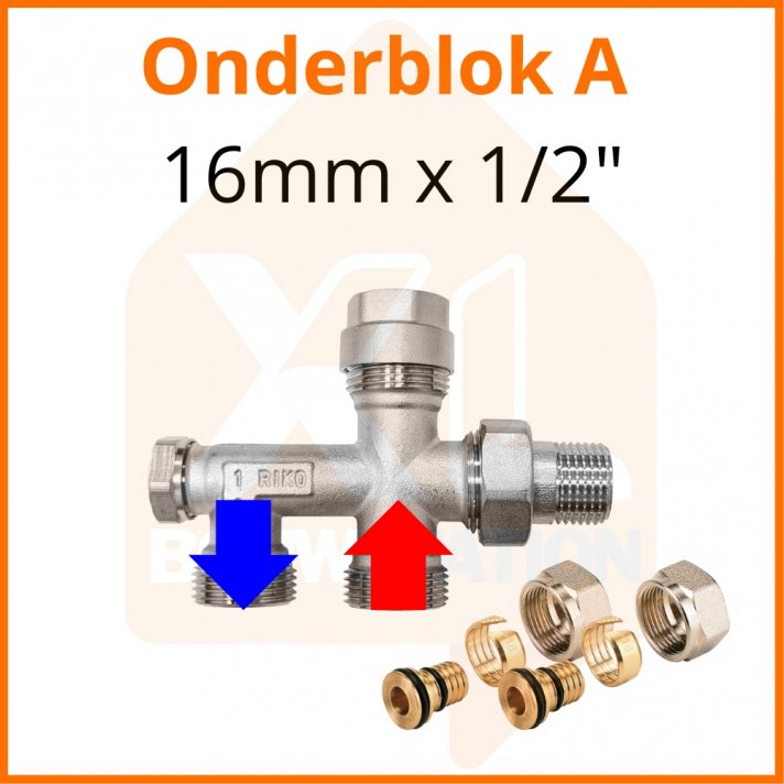 Onderblok A 16mm x 1/2"