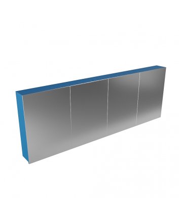 Mondiaz Cubb spiegelkast 200x70x16cm kleur jeans met 4 deuren