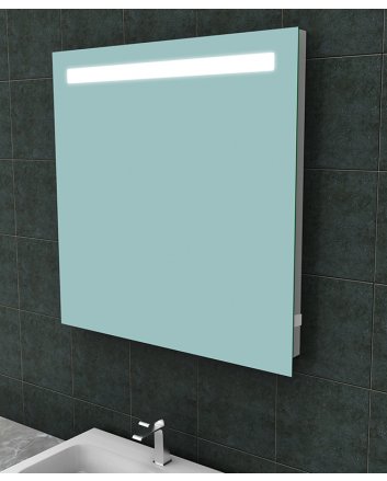 Tigris spiegel vierkant met LED en stopcontact 80 x 80 cm