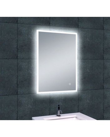 Quatro spiegel rechthoek met LED, dimbaar en spiegelverwarming 70 x 50 cm