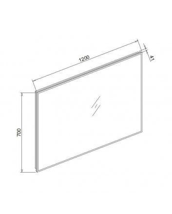 Sani DeLuxe Spiegel infinity met rondom LED verlichting, 3 kleur instelbaar & dimbaar 120