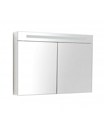 Sani DeLuxe Spiegelkast met LED verlichting incl. opbouw stopcontact schakelaar 80 Hoogglans Wit