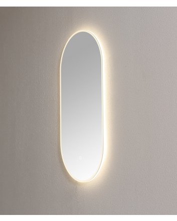 Sani DeLuxe Spiegel ambiance ovaal met LED verlichting, 3 kleur instelbaar & dimbaar