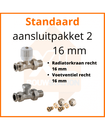Eco 4 Standaard aansluitpakket 2 t.b.v. 16 mm buis