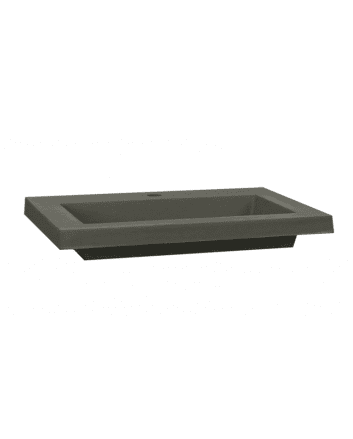 Sani DeLuxe Wastafel Trend Beton 100, met een kraangat