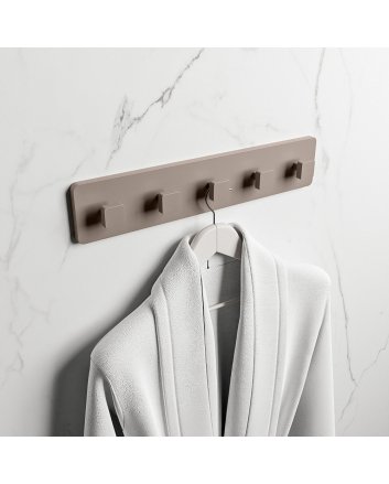 Mondiaz Easy Handdoekhaakjes 45cm solid surface kleur Smoke