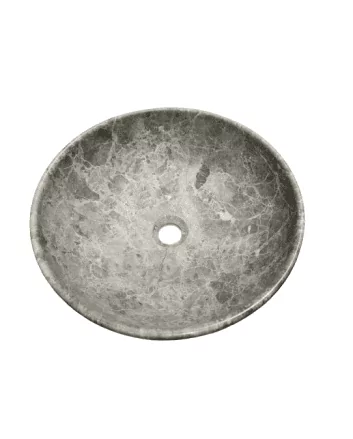Sani DeLuxe Waskom Marmer Rond Tundra Grey