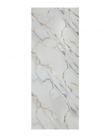 PVC Marmerlook Wandpaneel Carrara Gold 280x122x0,3cm - Hoogglans PVC Wandpaneel