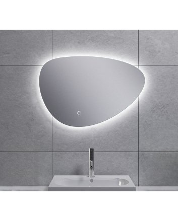 Uovo spiegel eirond met LED, dimbaar 60 cm
