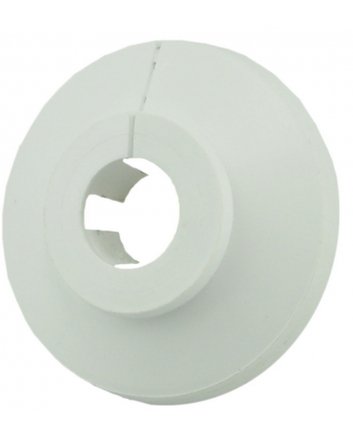 Riko Klemrozet rond 16 mm wit