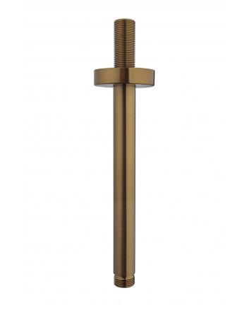 Caral douchearm met plafondbevestiging 20 cm geborsteld brons koper