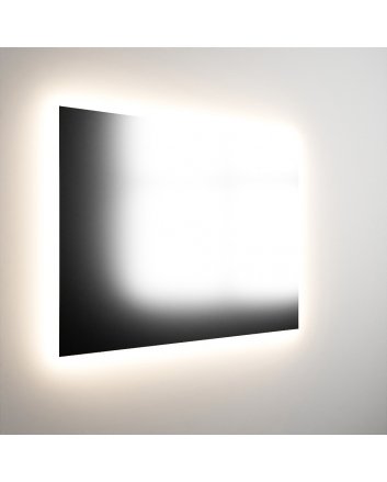 Mondiaz Bright spiegel 70x80cm Rechthoek met LED verlichting