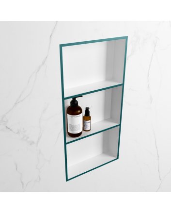Mondiaz Easy Nis 59,5x29,5cm in solid surface kleur Smag | Talc. 3 vakken  geschikt voor in- of opbouw