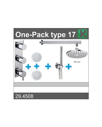 one-pack inbouwthermostaatset type 17 (20cm)