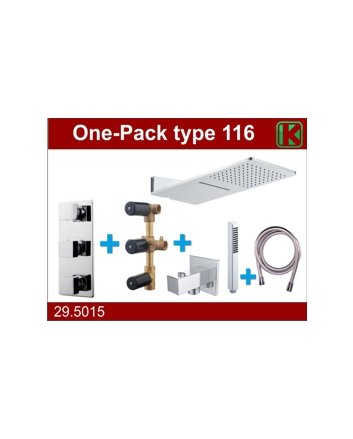 one-pack inbouwthermostaatset type 116 CHR (24x55)