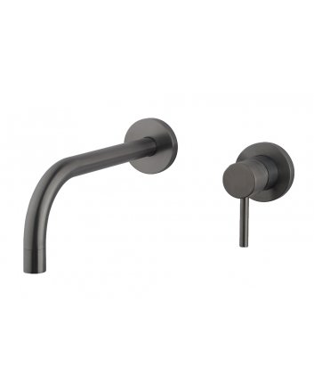 Slim Twenty eenhendel wastafel-afbouwdeel gunmetal