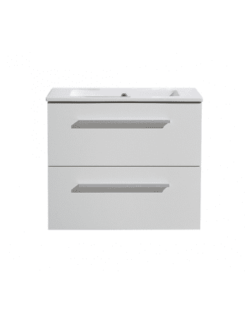 Sani DeLuxe Aktieset badmeubel DL met greep aluminium 60 mat wit zonder spiegel