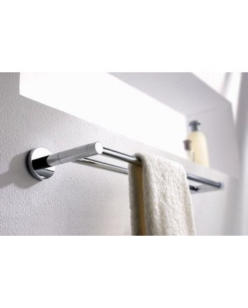 Sani DeLuxe Handdoekrek dubbel rond Chroom