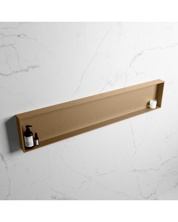 Mondiaz Easy Nis 149,5x29,5cm in solid surface kleur Oro | Oro. 1 vak  geschikt voor in- of opbouw