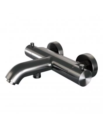 BRAUER Gunmetal Edition opbouw baddouche thermostaatkraan gunmetal geborsteld PVD