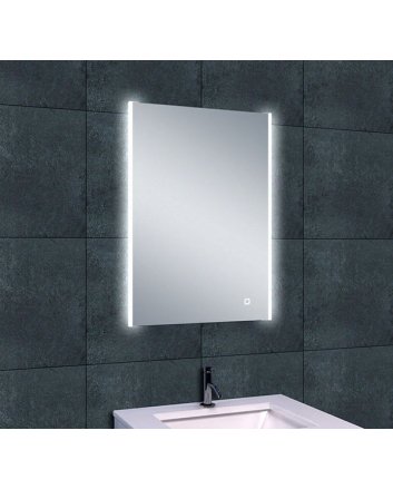 Duo spiegel rechthoek met LED 52 x 70 cm